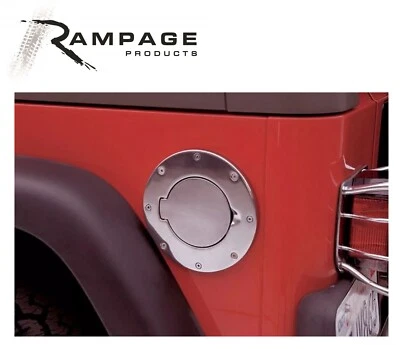 Billet Style Fuel Door Cover Fits 1997 - 2006 Jeep Wrangler (TJ) - Image 1 of 3