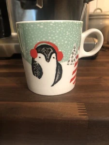 EUC Starbucks Kaffee Tee Becher Tasse 2016 Starbucks Holiday Pinguin 10 Unzen - Bild 1 von 5