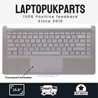 Compatible For HP 14-CF1000NO Silver Palmrest Upper Cover UK Keyboard + Trackpad
