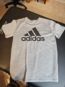 Adidas T-Shirt Youth Boy Large Graphic Print Logo - Picture 1 of 4