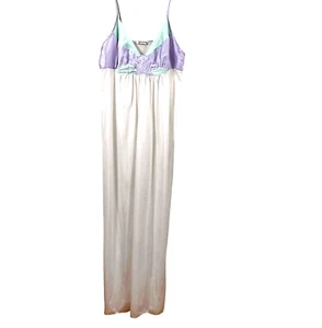 De Colección Yolande Mujer Camisón S Lencería Maxi Prendas para Dormir Flor Blanco Multicolor - Imagen 1 de 8