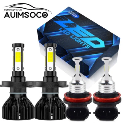 For Toyota Hiace 2006-2015 6000K LED Headlight Fog Light Bulbs Combo KIT White - Image 1 of 4