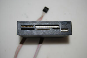 USB 2.0 memory card reader for 3-1/2" drive bay