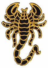 Aufnäher Patch Skorpion gelb 9 x 6,5 cm