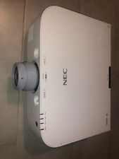 Lot of 2 Nec Np-Pa571W Projectors - One with 13Zl Lens Other has 12Zl Lens