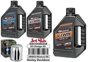 Harley Davidson Engine Oil Change Kit V Twin Cam Dyna Softail Fatboy Electra - Picture 1 of 6