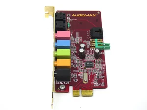ABIT AUDIOMAX 3044-0415-05 A418 V1.0 HD 7.1 Audio Soundkarte - PCI-e Slot - Bild 1 von 3