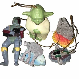 Star Wars Ornaments 2005 &2006 Read Description 5 Pieces - Picture 1 of 24