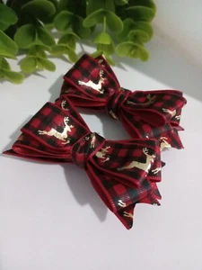Christmas Red Bow Set  Baby Toddler Kids Hair Accessories  - Picture 1 of 8