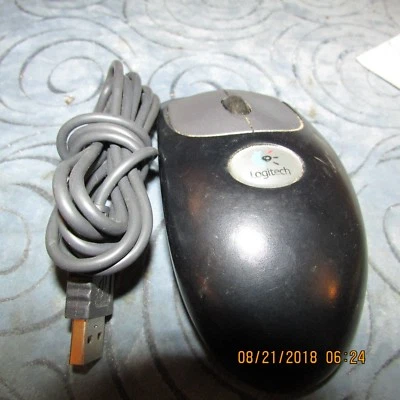 Logitech  M B58 USB optical mouSE, cleaned ,tested. . BIN - Image 1 of 3