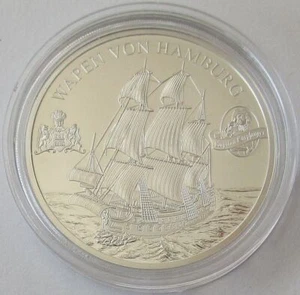 Salomonen 1 Dollar 2016 Schiffe Wappen von Hamburg Silber - Bild 1 von 2