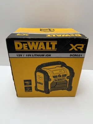Dewalt Radio 18V DCR021 XR Li-Ion DAB+FM For Work Site Bare Compact Radio Work - Image 1 of 3