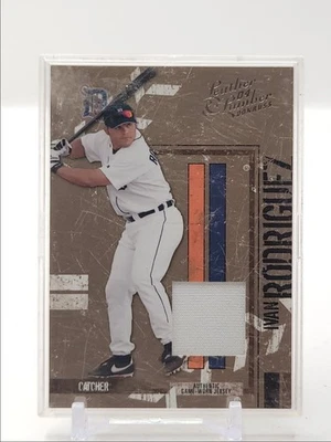 IVAN RODRIGUEZ 2004 DONRUSS CUERO Y MADERA PARCHE USADO EN JUEGOS/100 Q5829 Foto 1 de 2