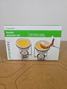 Set of 2 5-Ounce Ceramic Butter Warmers, New in Box, PrepWorks by Progressive - Picture 1 of 13
