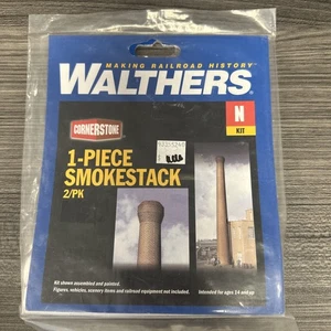 Kit a escala Walthers Cornerstone serie N 1 pieza chimenea paquete de 2 nuevo en caja CC - Imagen 1 de 2