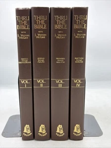 Thru the Bible By J Vernon McGee Set Volumes 1-4 Book - Hardcover 1982 - Imagen 1 de 21