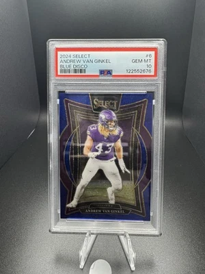 2024 Panini Select Blue Disco ANDREW VAN GINKEL Numbered 02/25 Concourse PSA 10 - Image 1 of 2