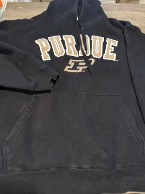 Vintage Purdue Hoodie NCAA University Black Size 2XL - Image 1 of 4