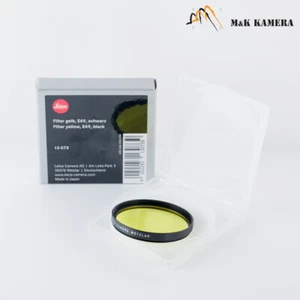 Leica Leitz E49 Yellow Black 13073 Filter #073 - Picture 1 of 6