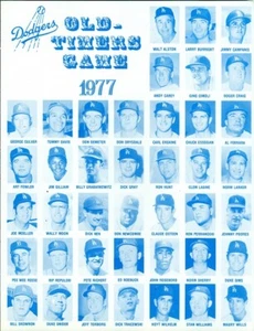1977 Los Angeles Dodgers Old-Timers Game Program : 20 Years in Los Angeles - Picture 1 of 4