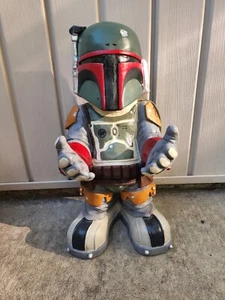 Decoración de estatua de Boba Fett espuma moldeada Star Wars 20" x 10" ¡RARO! Lucasfilm 2011 - Imagen 1 de 6