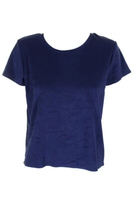 Hue Women's Open-Back Terry Sleep Top Medieval, Size Medium - Image 1 of 3