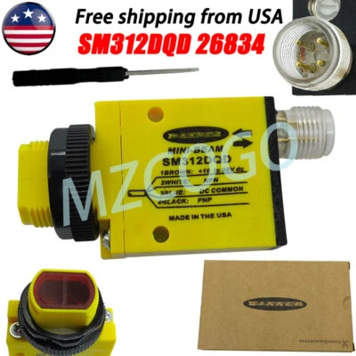 Fit Banner SM312DQD Mini Beam DC Photoelectric Sensor Diffuse Switch 4Pin 10-30V - Image 1 of 4