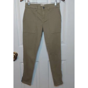Sanctuary Surplus Brown Cargo Utility Pocket Ankle Zip Skinny Jeans Size 25 - Picture 1 of 15
