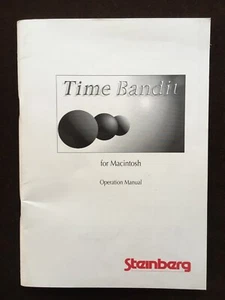 Steinberg Time Bandit for Macintosh Operational Manual - Picture 1 of 4