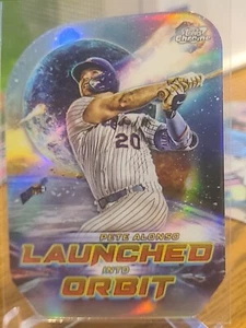 2023 TOPPS COSMIC CHROME PETE ALONSO LAUNCHED INTO ORBIT DIE-CUT INSERT - Picture 1 of 2