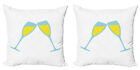 Champagne Pillow Covers Pack Of 2 Toasting Having Fun Theme