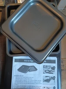 Mrs. Fields® Square Fill N Flip™ Cake Pan Non Stick New Open Package Unused - Picture 1 of 4