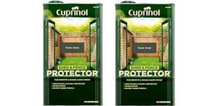 Cuprinol Shed and Fence Protector Rustic Green 5L Pack of 2 - Picture 1 of 1