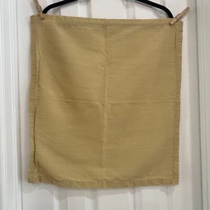 Crate & Barrel Lustre Napkin Gold Rayon Polyester 21"x21" Table Napkins Set of 5 - Picture 1 of 5