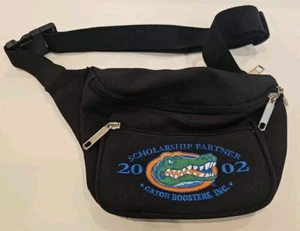Vintage 2002 NCAA FLORIDA GATORS Scholarship Embroidered Black Fanny Pack - Picture 1 of 5