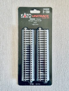 KATO UNITRACK HO #2-130 Code 83 gerades Neusilbergleis (S174-6 7/8") q4 - Bild 1 von 4