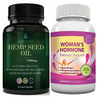 Hemp Seed Healthy Skin Nails Joints Women's Hormone Balance Support Supplements Only C$34.25 on eBay