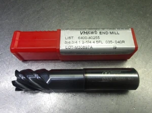 Minicut/VHIcarb 3/4" 5 Flute Carbide CR Endmill .040" R 6400-40255 (LOC3373A) - Picture 1 of 4