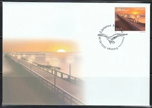 Lithuania 2021 MNH FDC resort Palanga. Bridge to the Baltic Sea. Sea gull - Picture 1 of 1