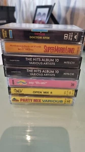 Supermarioland ~ Doctor Spin ~ Hits, Party Mix Various, 7 Cassette Bundle - Picture 1 of 7