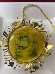 Hummel 24K Gold Christmas Ornament Collection Coquettes 1988 vintage RARE - Picture 1 of 3
