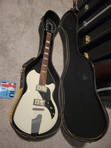 Supro Westbury Island Series 2020AW Dual GoldFoil Pickups Antique White W/ Case - Picture 1 of 21