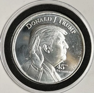 President Donald Trump 1 oz .999 Silver Coin Swearing in at the White House 45th - Picture 1 of 2