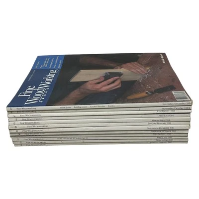 Fine Woodworking Magazine Complete Years 1983 and 1984 12 Vintage Issues Foto 1 de 4