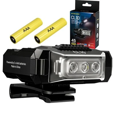 Nitecore CL10 Multipurpose Ultra Lightweight Clip-on Light -45 Lumens w/ 2x AAA  - Image 1 of 4