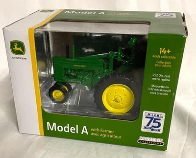 ERTL 75th Anniversary Prestige Collection 1/32 John Deere Model A with Man - Image 1 of 4