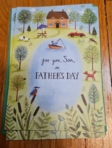 SON FATHER'S DAY GREETING CARD /RSVP New w/Envelope "For you, son, on father..." - Picture 1 of 2