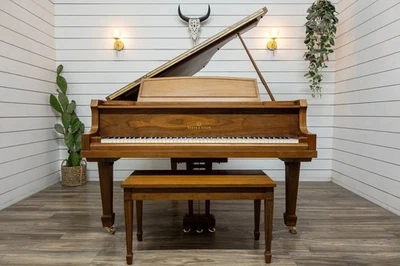 Story & Clark Baby Grand Piano 5'6" Walnut Satin Used 1970s Japan Yamaha Built - Image 1 of 4