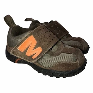 Merrell Sprint Race Junior Gunmetal Leather Outdoor Hiking Shoes Baby Boy 5 - Picture 1 of 9