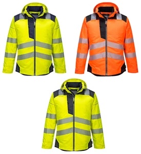 Portwest T400 Haute Visibilité Tache Résistant Imperméable Légère Hiver Veste - Picture 1 of 14